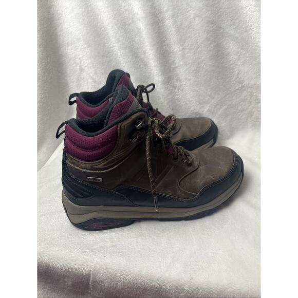 New Balance Shoes Womens Size 9 1400DB Dark Brown Leather Lace Up Mid Waterproof - Picture 4 of 10